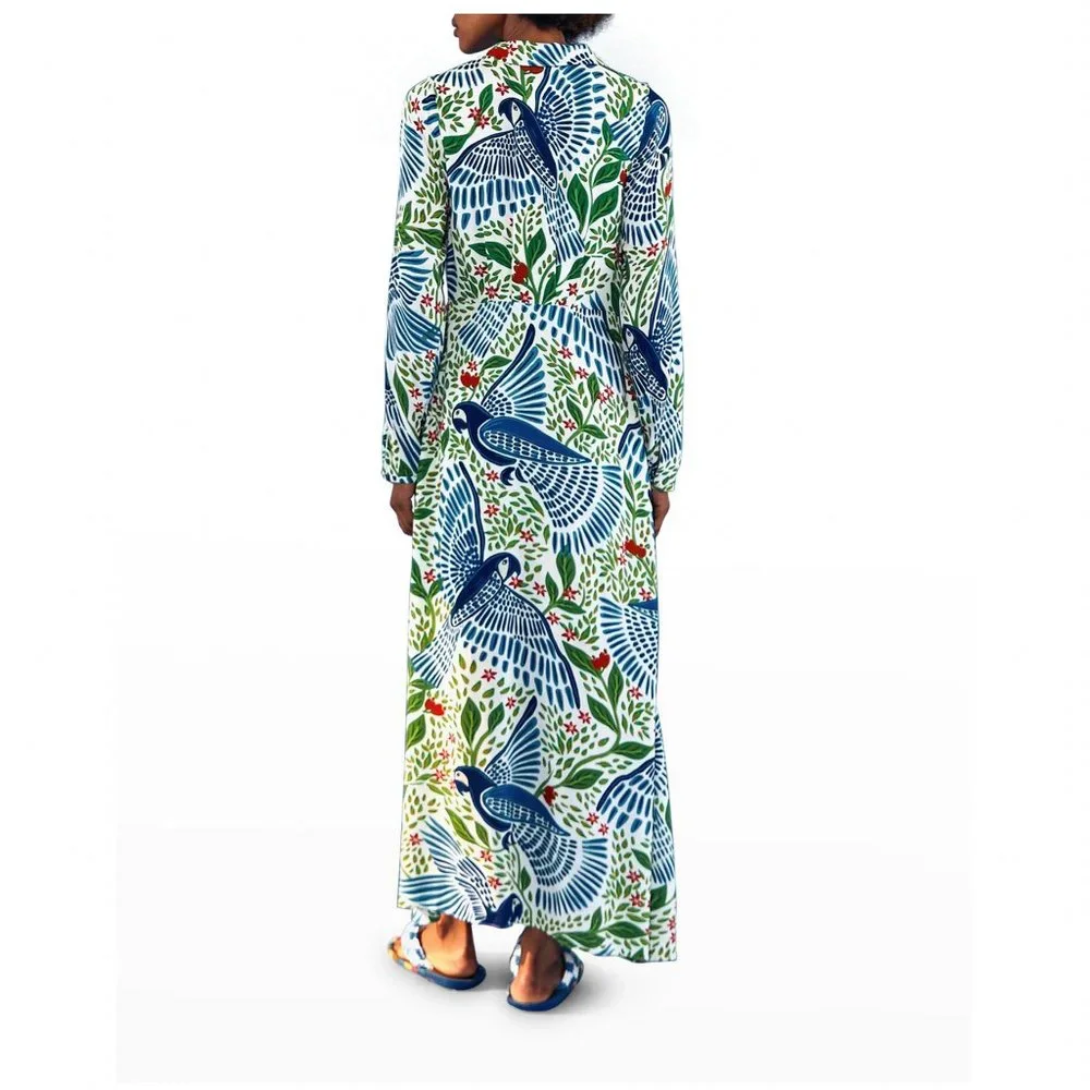 🥭FARM Rio Blue Macaw Flight Maxi Dress - Picture 5 of 14
